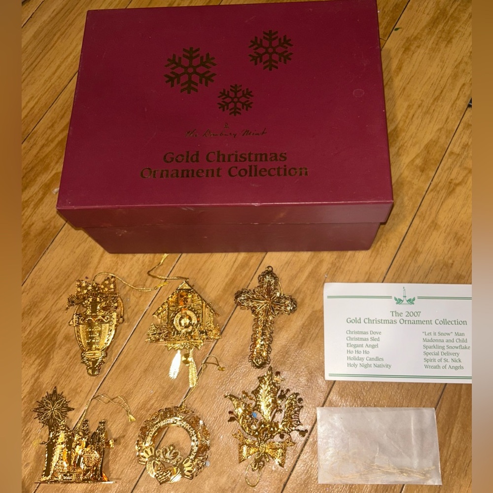 Vintage Danbury Mint Holiday Ornament Collection